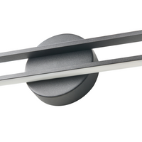 Lampada a LED per specchio/immagine Metallo nero Luce LED acrilica Lampada per specchio da bagno Design moderno e minimalista