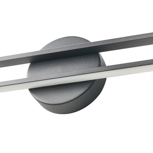 Lampada a LED per specchio/immagine Metallo nero Luce LED acrilica Lampada per specchio da bagno Design moderno e minimalista