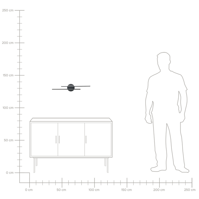 Lampada a LED per specchio/immagine Metallo nero Luce LED acrilica Lampada per specchio da bagno Design moderno e minimalista