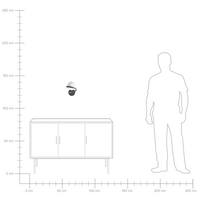 Lampada da parete Base in metallo nero Paralume in vetro Forma elegante Moderna Minimalista