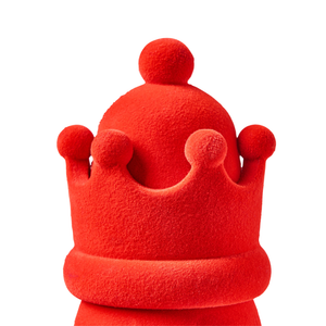 Set di 2 statuine Schiaccianoci in materiale sintetico decorazione natalizia Rosso