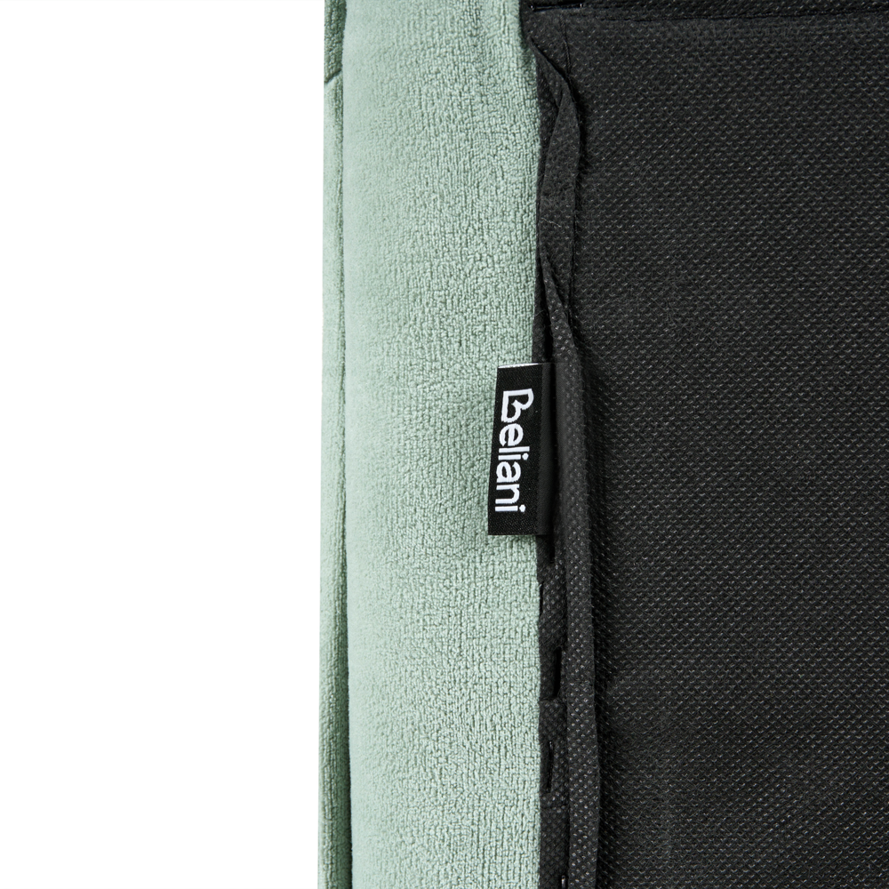 Letto matrimoniale ad acqua tessuto verde menta 160 x 200 cm camera da letto moderna