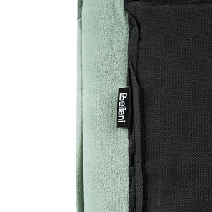 Letto matrimoniale ad acqua tessuto verde menta 160 x 200 cm camera da letto moderna