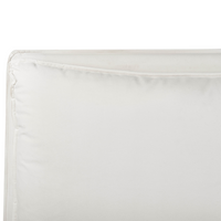 Letto matrimoniale ad acqua velluto bianco sporco 160 x 200 cm camera da letto moderna