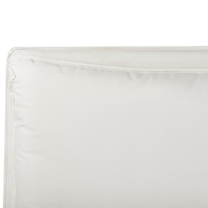 Letto matrimoniale ad acqua velluto bianco sporco 160 x 200 cm camera da letto moderna