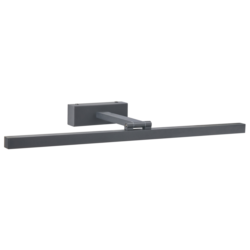 Lampada specchio luce nero polvere rivestito LED metallo orizzontale bagno soggiorno moderno lampada da parete