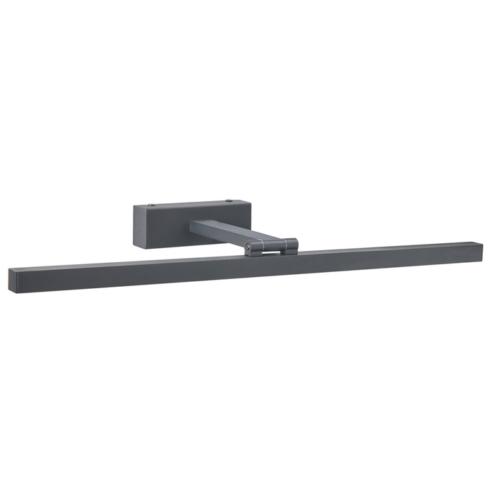 Lampada specchio luce nero polvere rivestito LED metallo orizzontale bagno soggiorno moderno lampada da parete