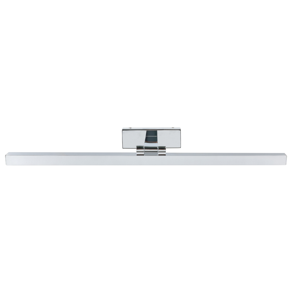 Lampada specchio luce argento polvere rivestito LED metallo orizzontale bagno soggiorno moderno lampada da parete