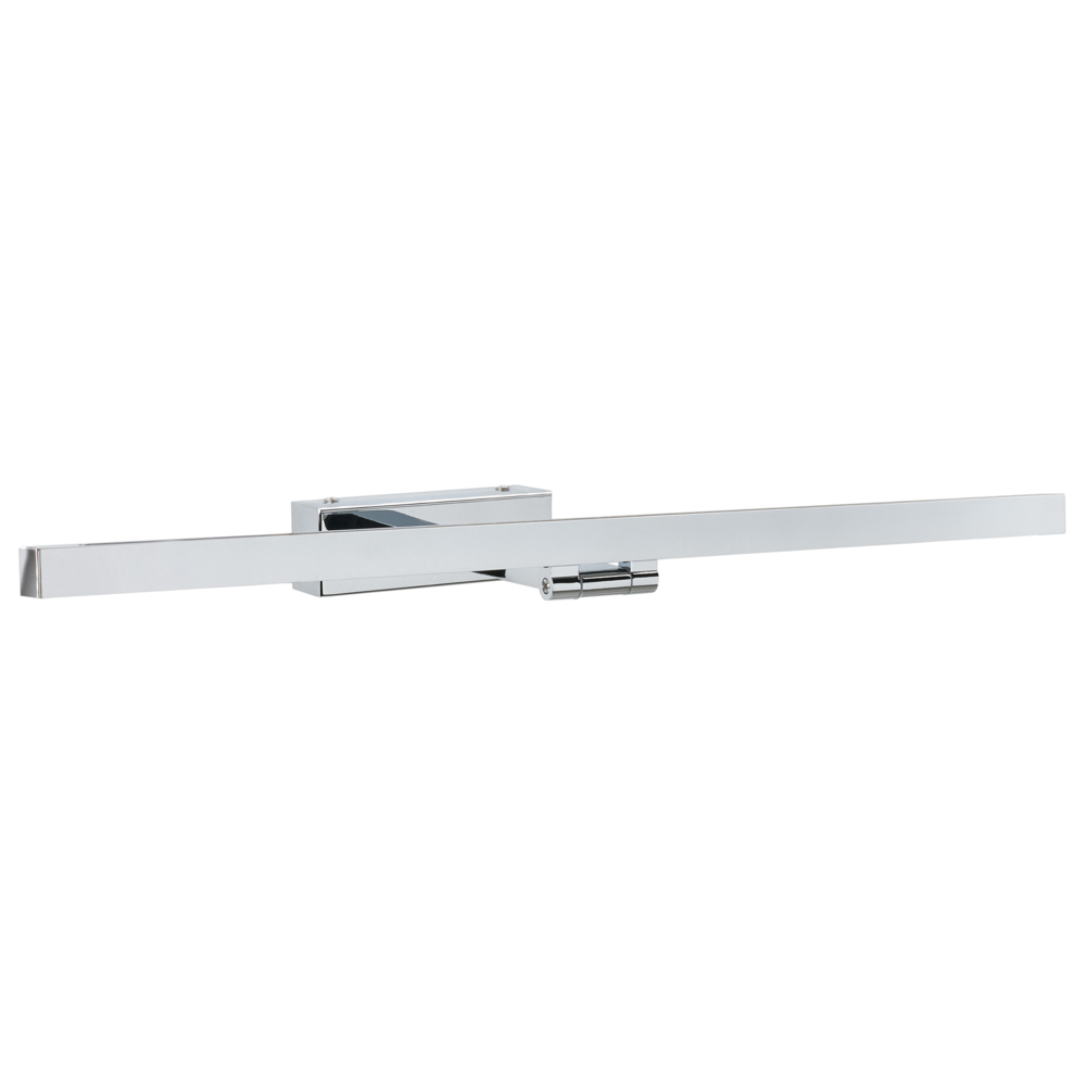 Lampada specchio luce argento polvere rivestito LED metallo orizzontale bagno soggiorno moderno lampada da parete