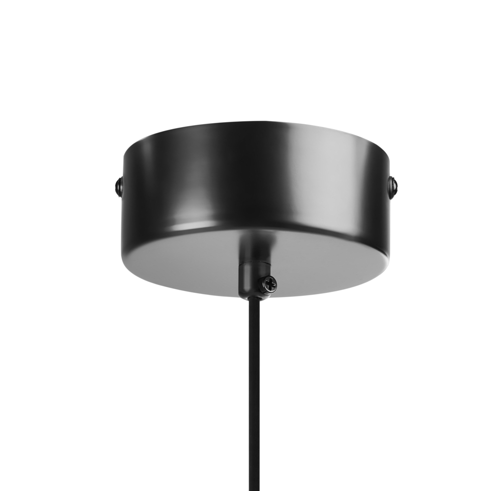 Lampada a sospensione in metallo ferro per soggiorno in stile industriale moderno nero