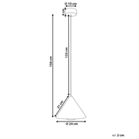 Lampadario in metallo per soggiorno in stile industriale moderno colore bianco Leyre