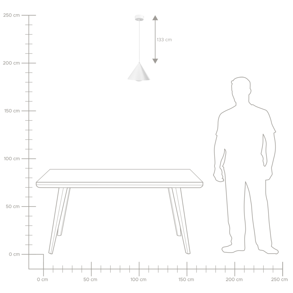Lampadario in metallo per soggiorno in stile industriale moderno colore bianco Leyre