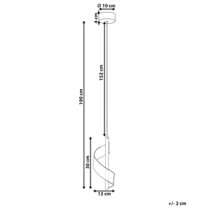 Lampadario metallo dorato per soggiorno in stile moderno a spirale dorata glamour soggiorno