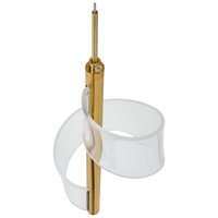 Lampadario metallo dorato per soggiorno in stile moderno a spirale dorata glamour soggiorno