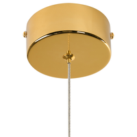 Lampadario metallo dorato per soggiorno in stile moderno a spirale dorata glamour soggiorno