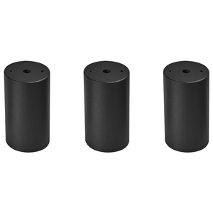 Set di 3 lampade da soffitto a LED in metallo per soggiorno stile moderno rotondo nero