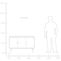 luce lampada a specchio bianco LED metallo orizzontale bagno soggiorno moderno lampada da parete