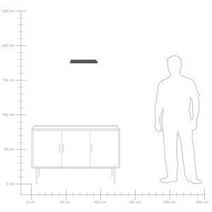 Lampada per specchio luce nero LED metallo orizzontale bagno soggiorno moderno lampada da parete