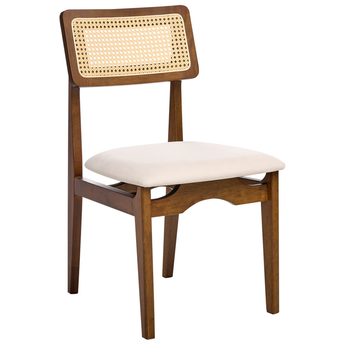 Set di 2 sedie da pranzo marrone sedute imbottite nere sedute imbottite in poliestere struttura in legno laccata