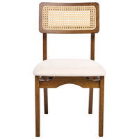 Set di 2 sedie da pranzo marrone sedute imbottite nere sedute imbottite in poliestere struttura in legno laccata