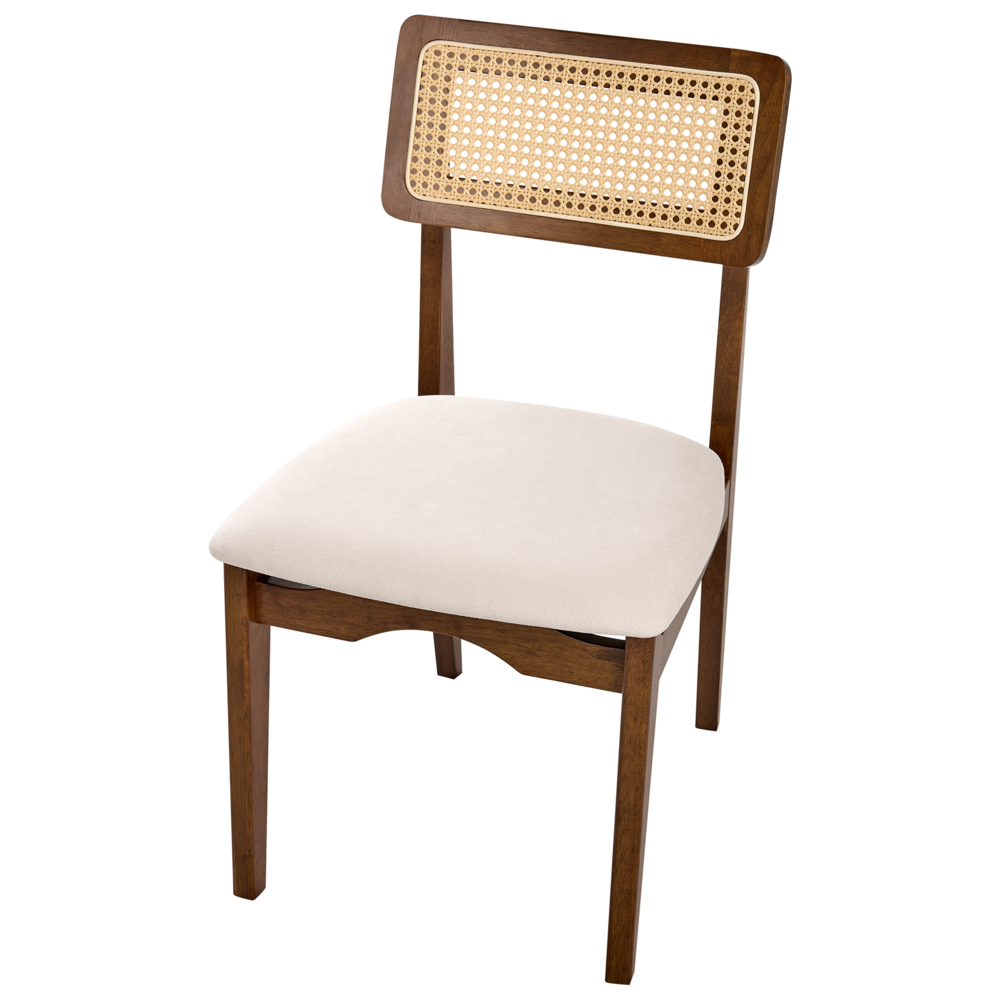 Set di 2 sedie da pranzo marrone sedute imbottite nere sedute imbottite in poliestere struttura in legno laccata