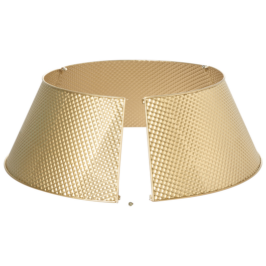 Copribase  Albero di Natale Collare in metallo dorato Ferro Moderno Rotondo Accessori per la casa Copertura per tronco Natale