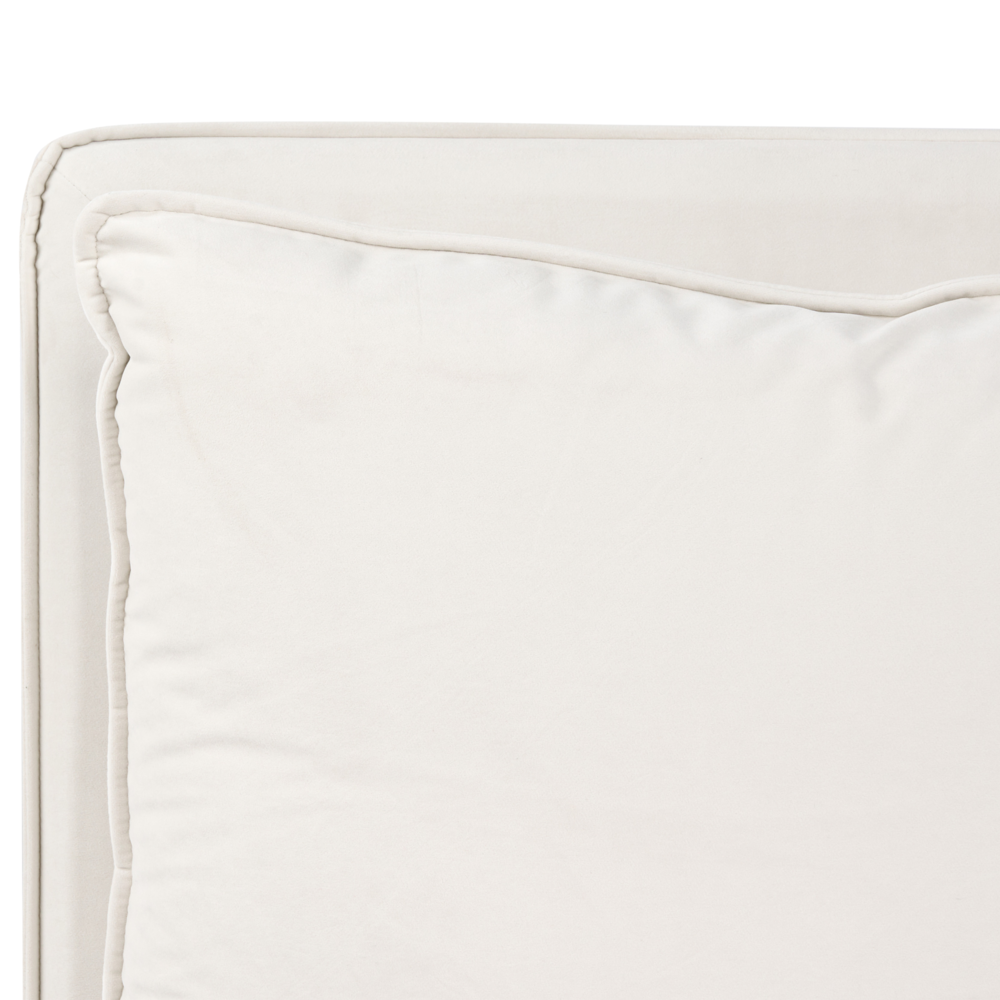 Letto matrimoniale ad acqua tessuto bouclè tortora 180 x 200 cm camera da letto moderna