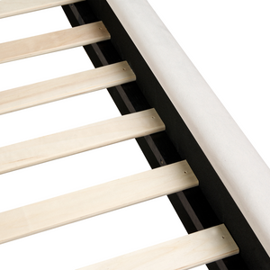 Letto matrimoniale ad acqua tessuto bouclè tortora 180 x 200 cm camera da letto moderna