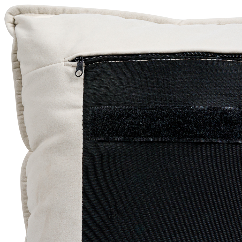 Letto matrimoniale ad acqua tessuto bouclè tortora 180 x 200 cm camera da letto moderna