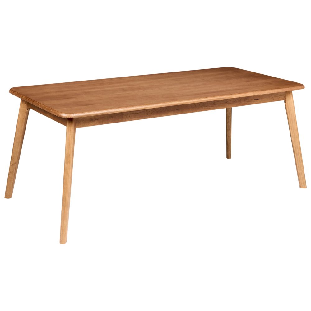 Tavolo da pranzo impiallacciato in legno di quercia scura MDF Gambe in legno di olmo 200 x 90 cm Piano rettangolare impiallacciato