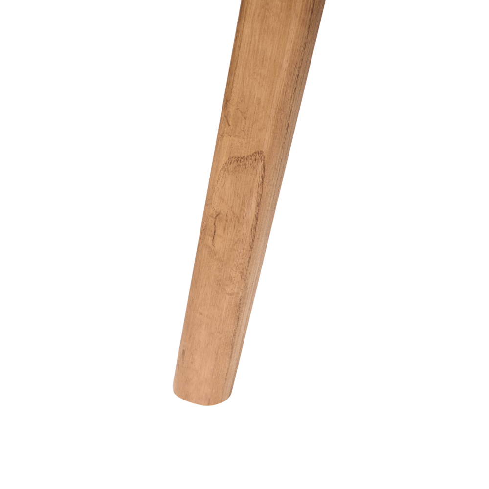 Tavolo da pranzo impiallacciato in legno di quercia scura MDF Gambe in legno di olmo 200 x 90 cm Piano rettangolare impiallacciato