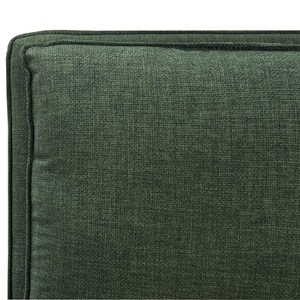 Letto matrimoniale ad acqua tessuto bouclè verde scuro 180 x 200 cm camera da letto moderna