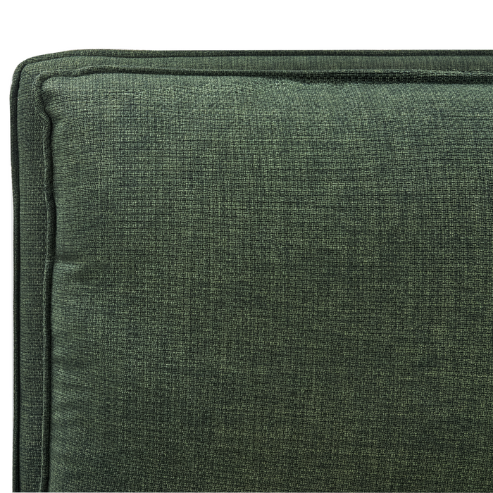 Letto matrimoniale ad acqua tessuto bouclè verde scuro 180 x 200 cm camera da letto moderna