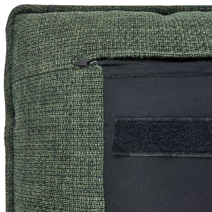 Letto matrimoniale ad acqua tessuto bouclè verde scuro 180 x 200 cm camera da letto moderna