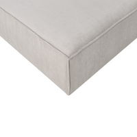 Poggiapiedi quadrato gambe nere velluto a coste tortora Stile moderno