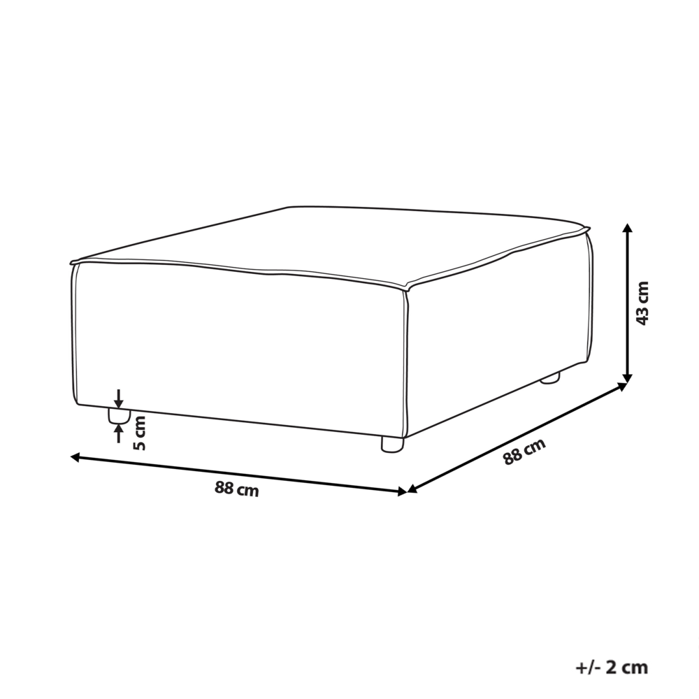 Poggiapiedi quadrato gambe nere velluto a coste tortora Stile moderno