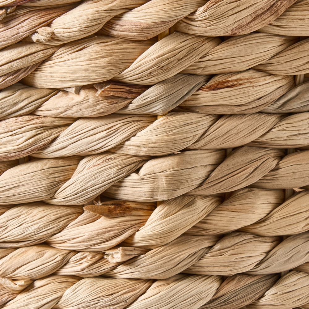 Cesto naturale di giacinto d'acqua intrecciato decorativo di Natale con orecchie di cervo Accessori