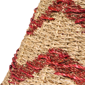 Collare per albero di Natale in alghe marine ⌀ 43 cm Accessori rotondi fatti a mano legno chiaro