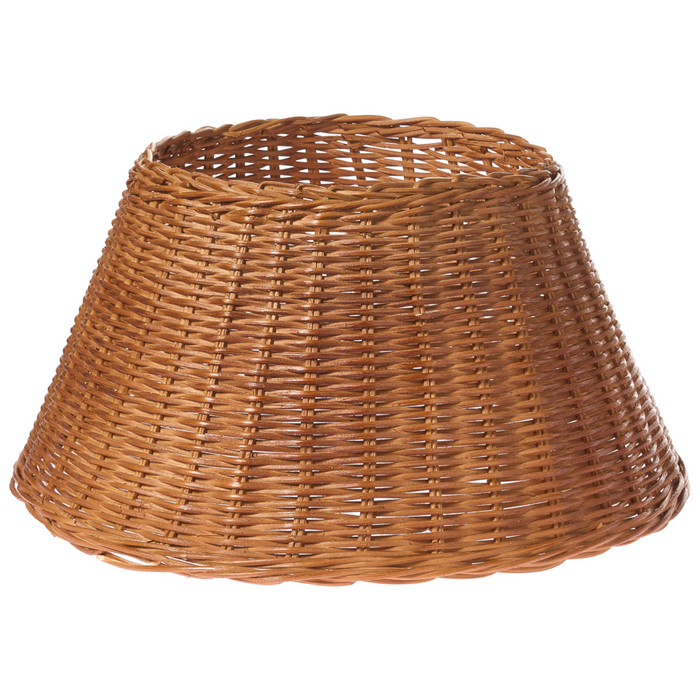 Collare per albero di Natale in rattan ⌀ 50 cm fatto a mano rotondo accessori decorazioni naturale