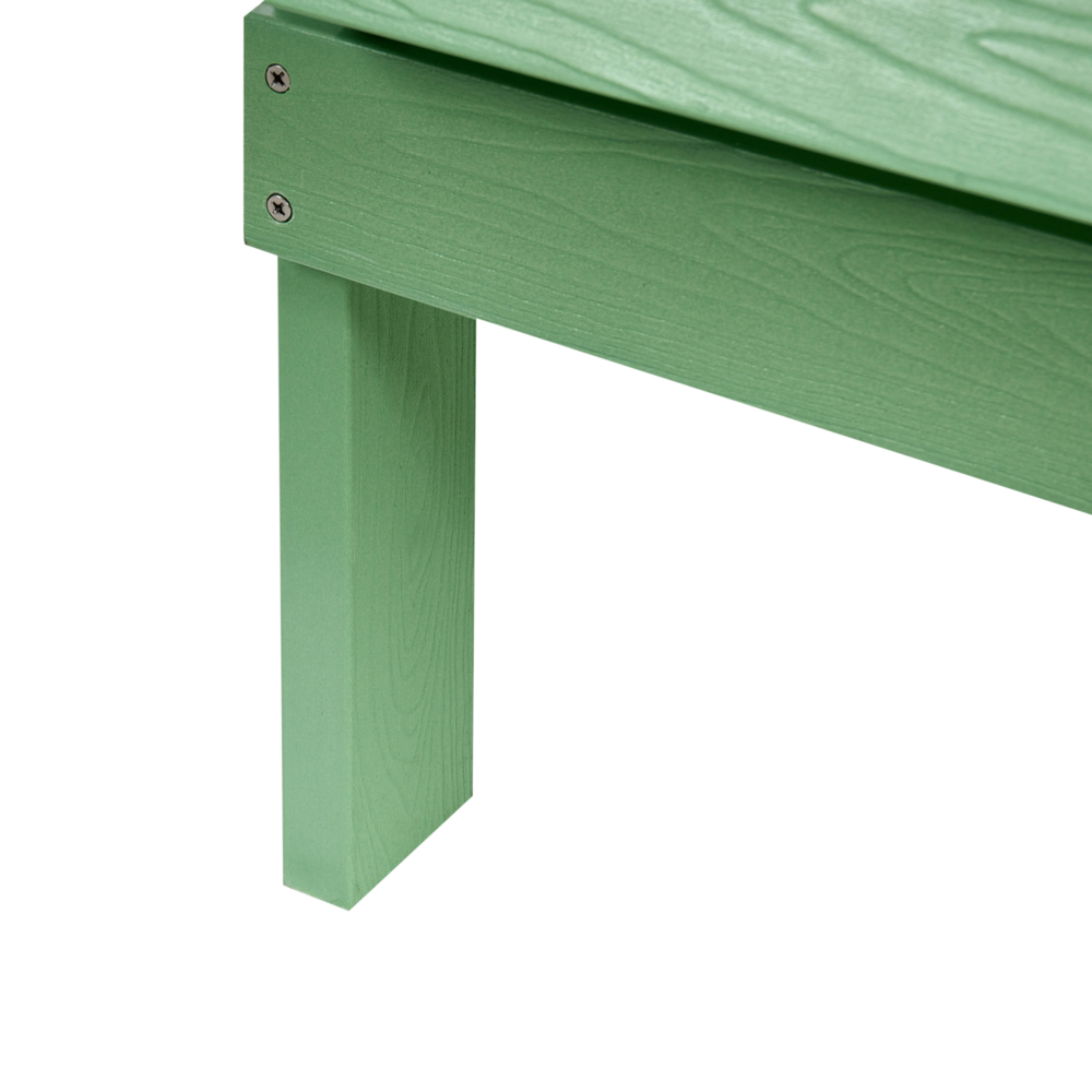 Panchina da giardino in legno plastico verde chiaro 2 posti Mobili da giardino tradizionali