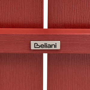 Panchina da giardino in legno plastico rosso 2 posti Mobili da giardino tradizionali