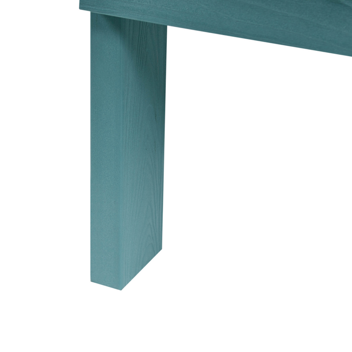 Panchina da giardino in legno plastico azzurro 2 posti Mobili da giardino tradizionali