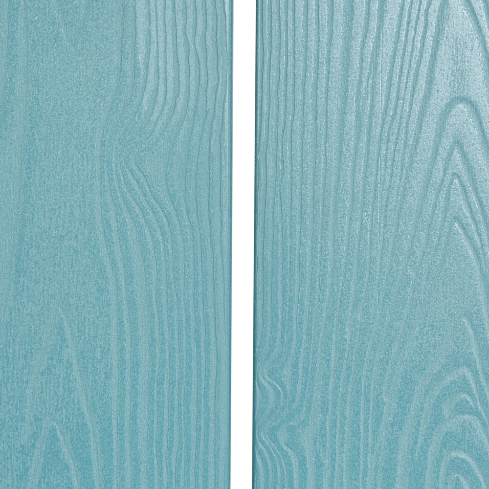 Panchina da giardino in legno plastico azzurro 2 posti Mobili da giardino tradizionali