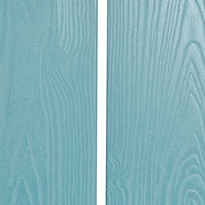 Panchina da giardino in legno plastico azzurro 2 posti Mobili da giardino tradizionali