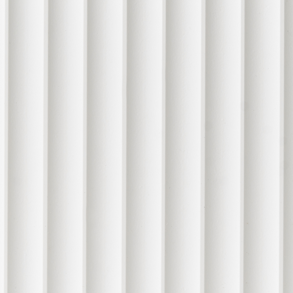 Console a 2 cassetti Mobile contenitore Design scanalato Legno ingegnerizzato MDF Bianco