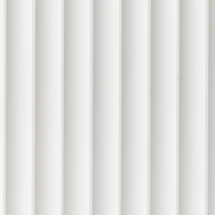 Console a 2 cassetti Mobile contenitore Design scanalato Legno ingegnerizzato MDF Bianco