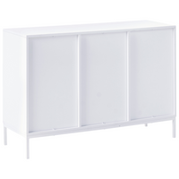 Credenza 2 ante MDF bianche con gambe in metallo soggiorno camera da letto classico
