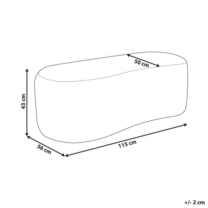 Sgabello imbottito moderno in bouclé marrone panca da letto sgabello