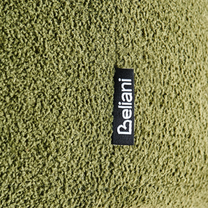 Sgabello imbottito moderno in bouclé verde panca da letto sgabello