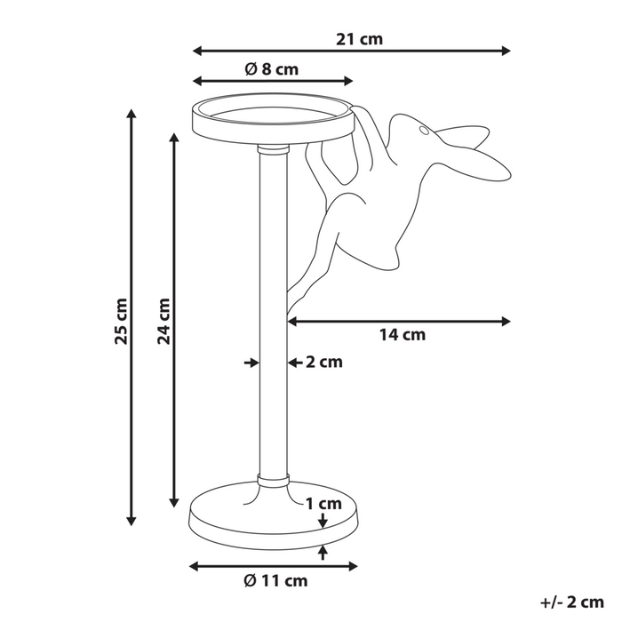 Portacandele in Metallo Dorato 48 cm Decorazione Retro per Soggiorno o Camera da Letto